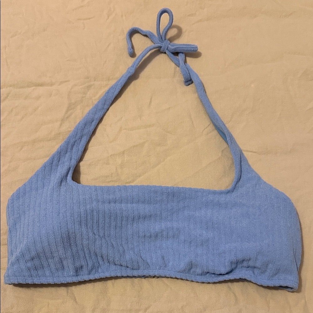 Abercrombie & Fitch Blue Ribbed Bandeau
